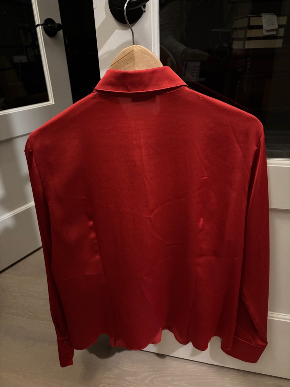 Gerry Weber Red Ruffle-Front Blouse - Picture 2 of 3